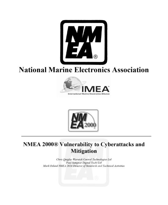 As técnicas que podem melhorar a robustez do NMEA 2000 contra ciberataques também são d escritas neste livro branco.Digital Yacht